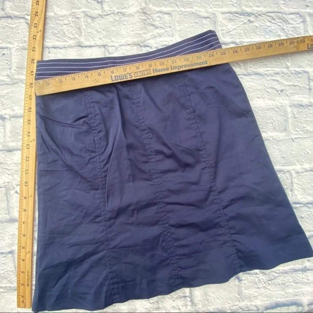 Lilly Pulitzer Navy Skirt With Button Detail 4